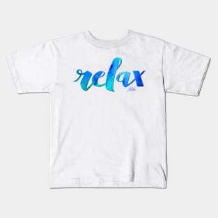 RELAX WATERCOLOR by Jan Marvin Kids T-Shirt